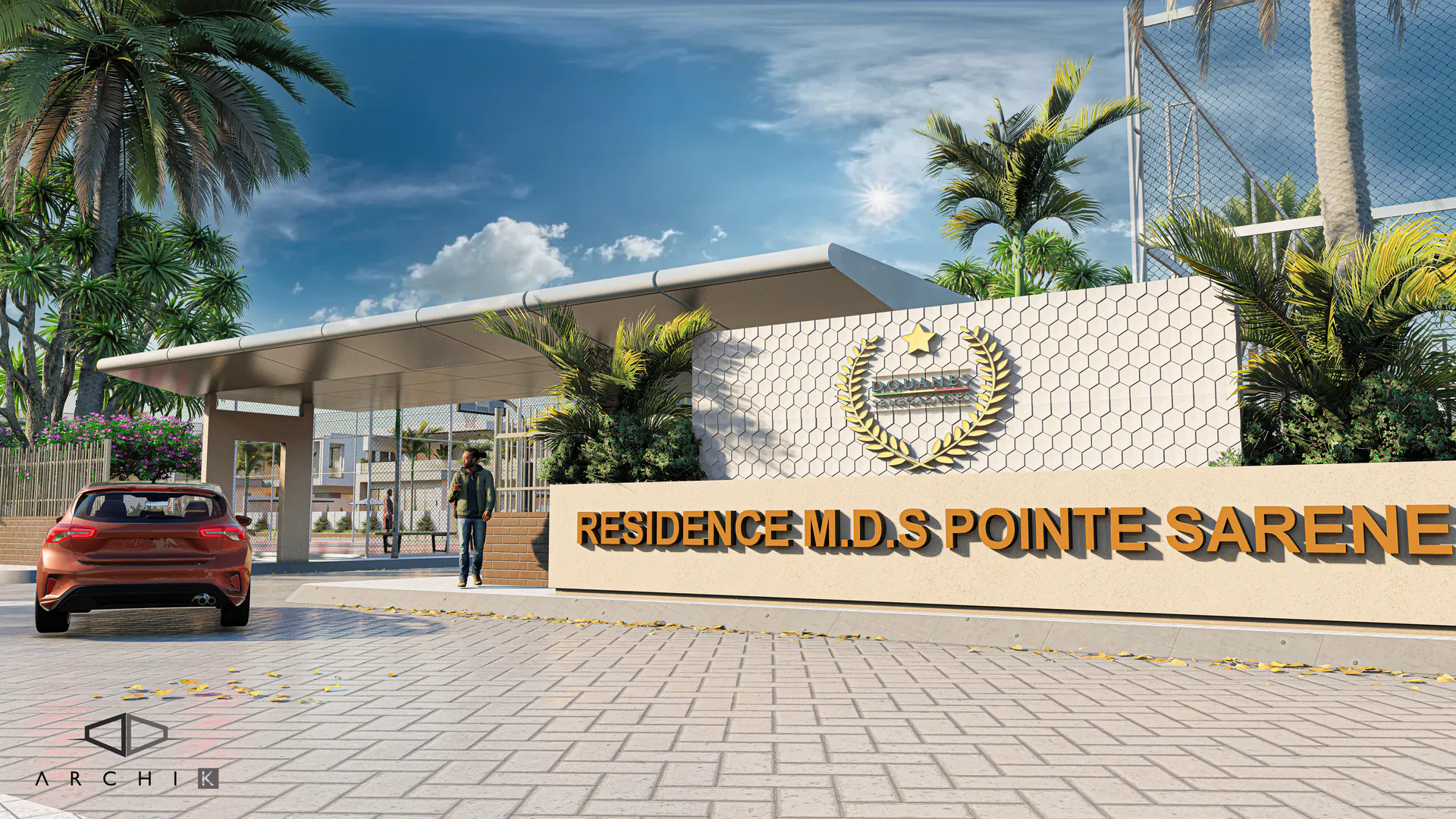 Entrée de la résidence